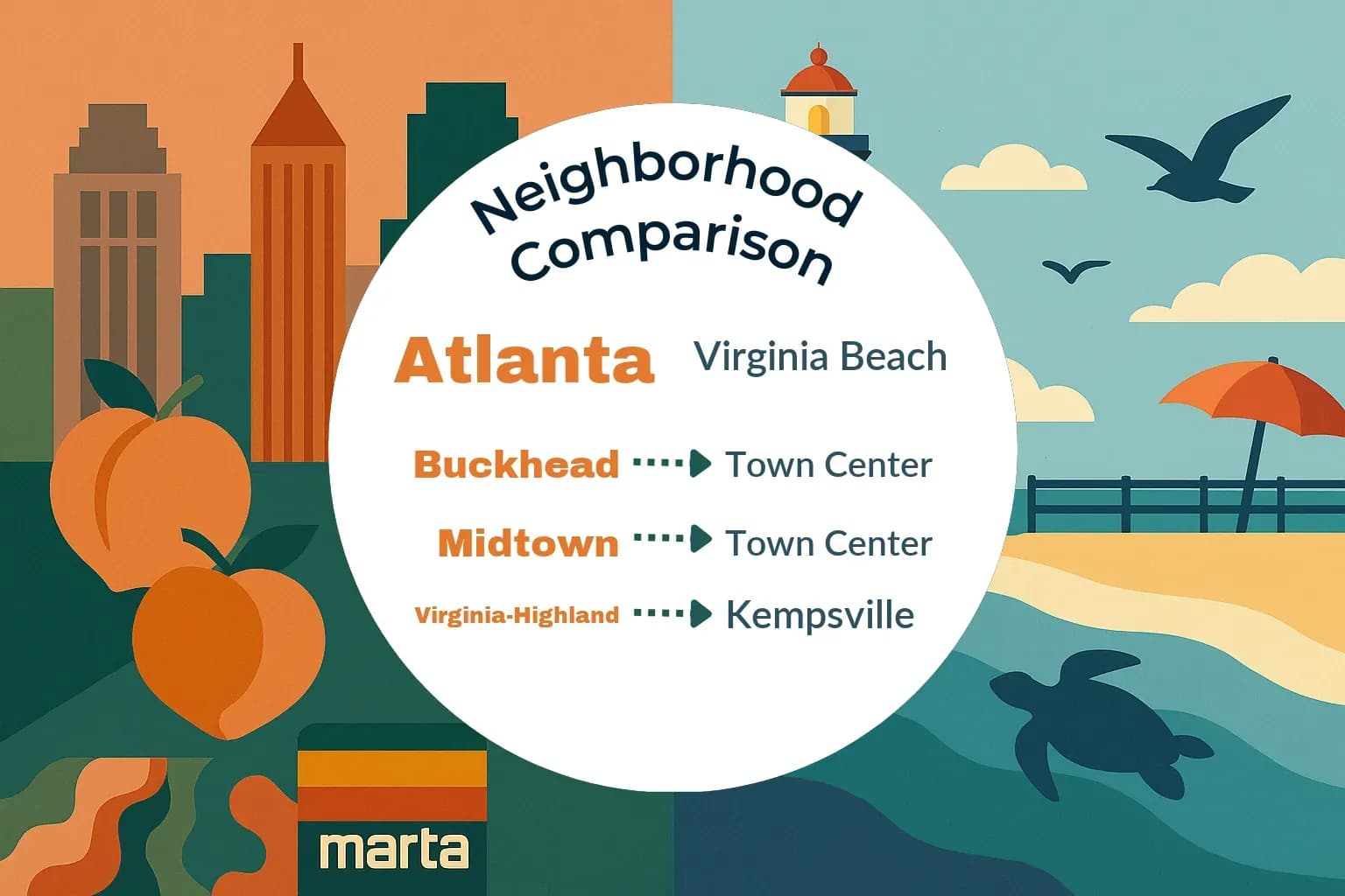 Atlanta vs Virginia Beach Neighborhood Comparison