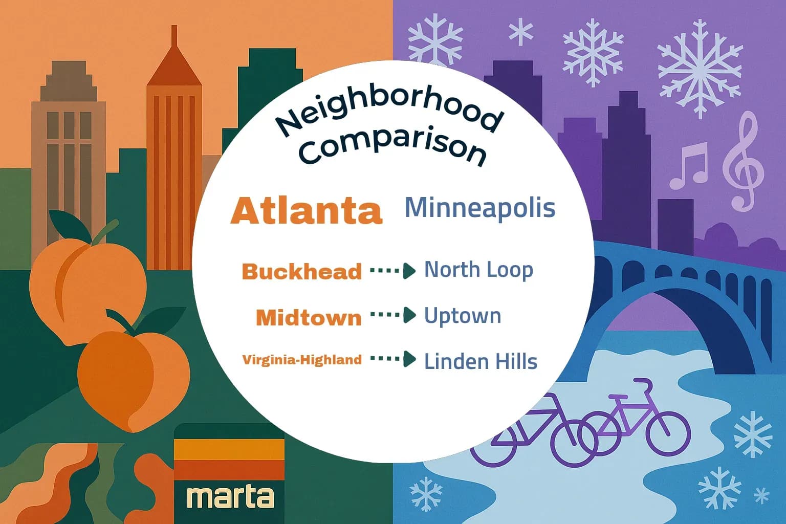 Atlanta vs Minneapolis Neighborhood Comparison