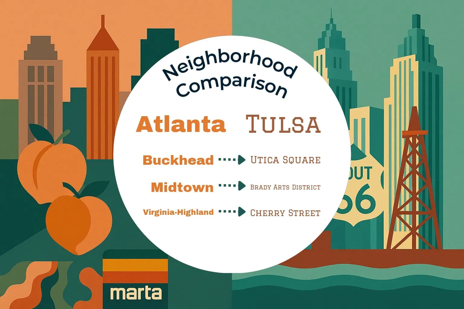 Atlanta vs Tulsa Neighborhood Comparison