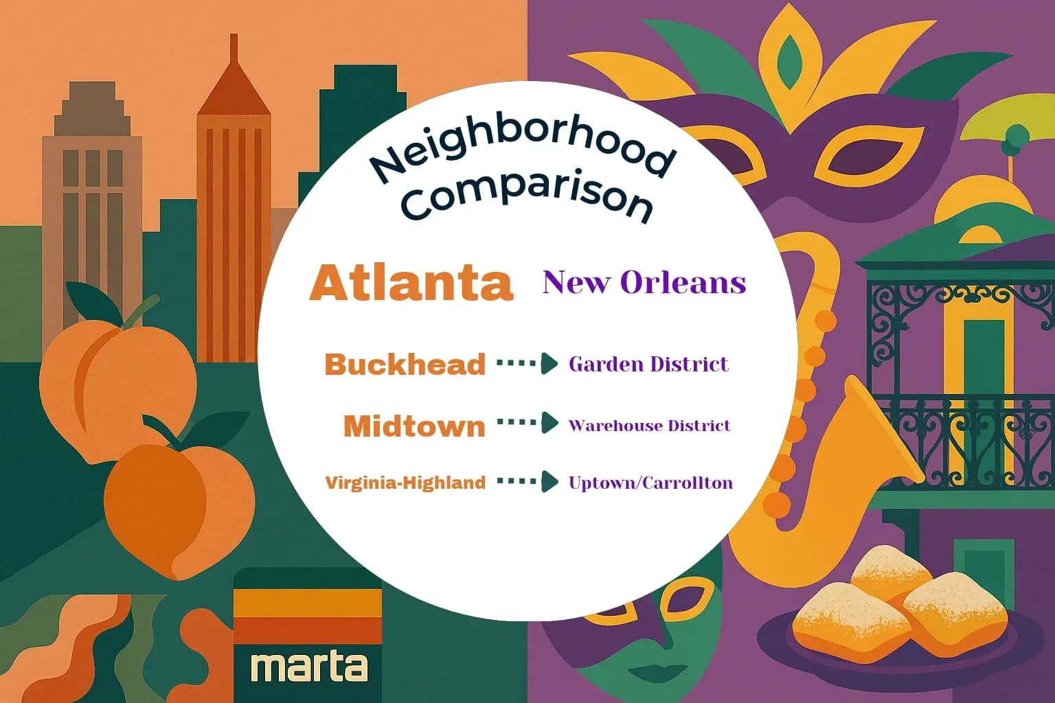 Atlanta vs New Orleans Neighborhood Comparison