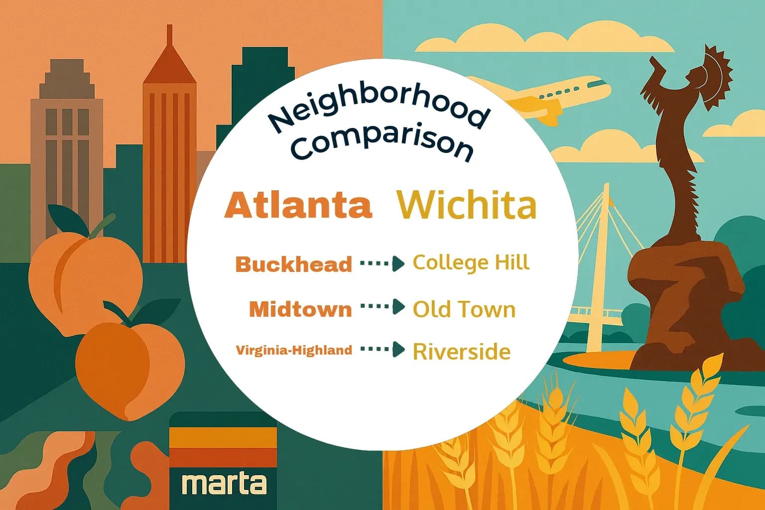 Atlanta vs Wichita Neighborhood Comparison