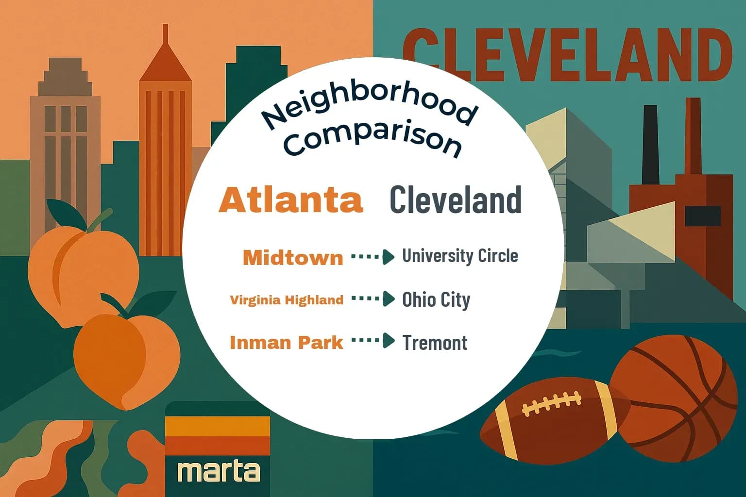 Atlanta vs Cleveland Neighborhood Comparison