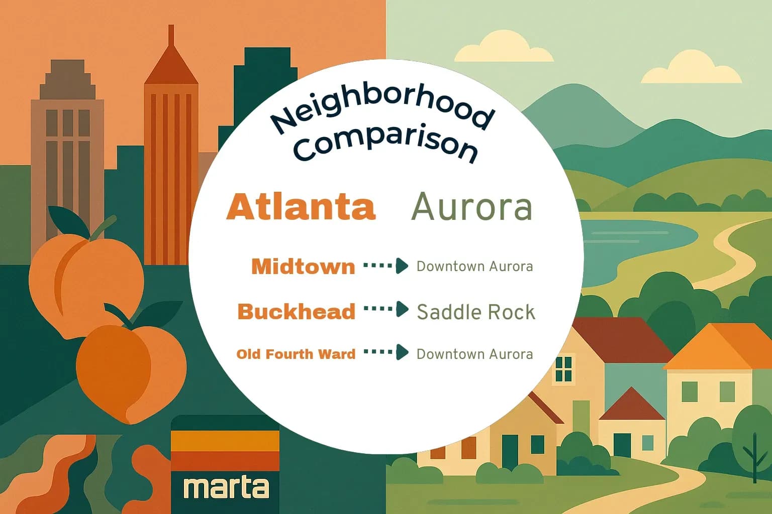 Atlanta vs Aurora Neighborhood Comparison