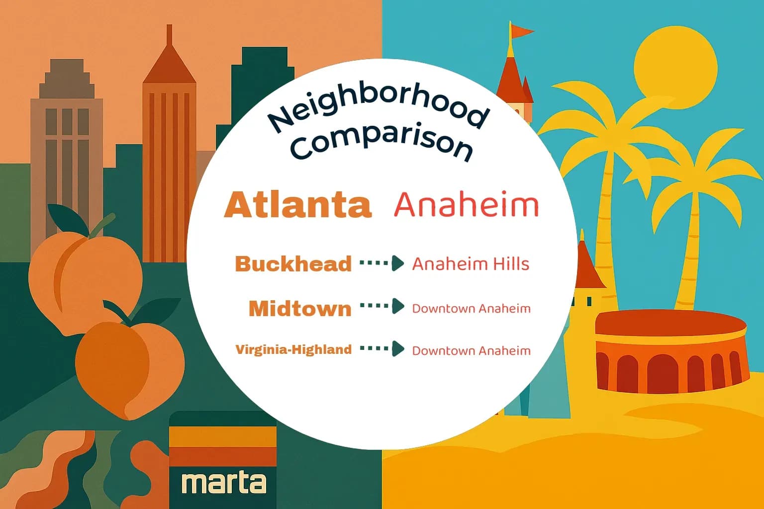 Atlanta vs Anaheim Neighborhood Comparison
