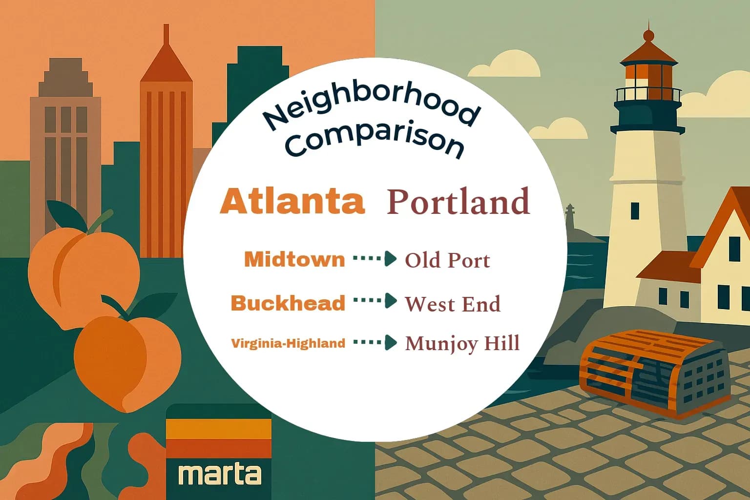 Atlanta vs Portland Neighborhood Comparison