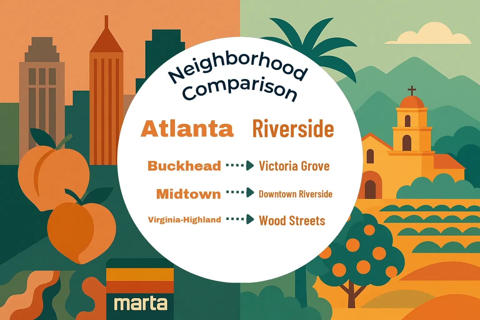 Atlanta vs Riverside Neighborhood Comparison