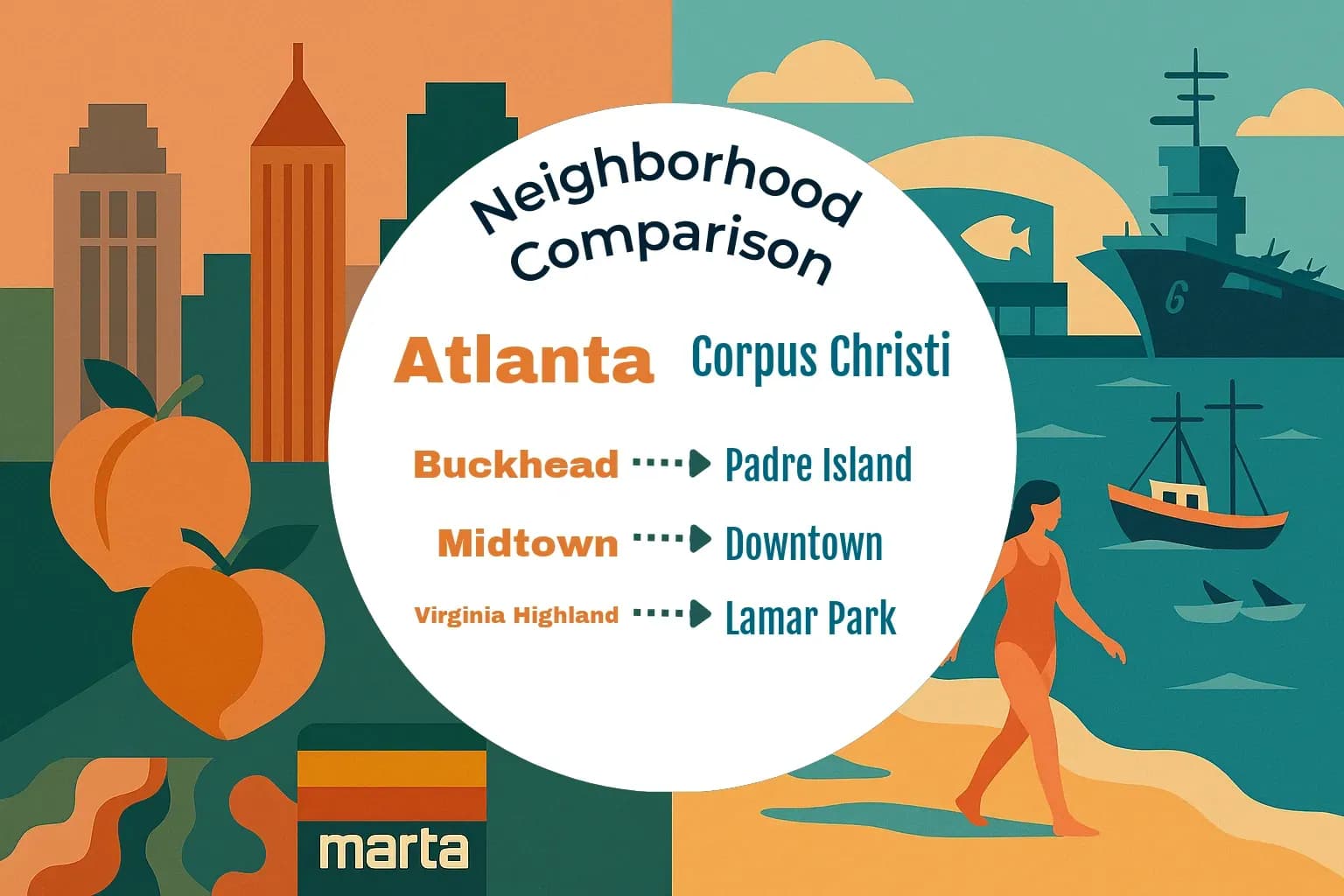 Atlanta vs Corpus Christi Neighborhood Comparison