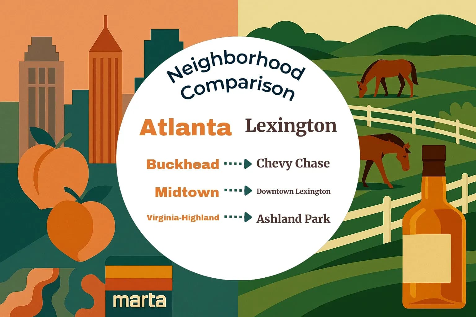 Atlanta vs Lexington Neighborhood Comparison