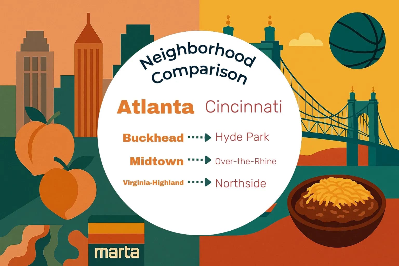 Atlanta vs Cincinnati Neighborhood Comparison