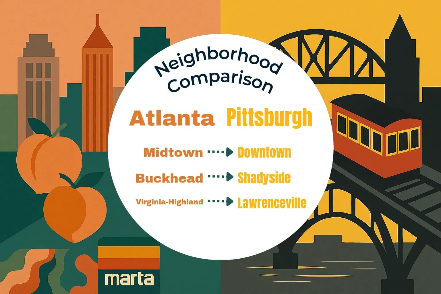 Atlanta vs Pittsburgh Neighborhood Comparison