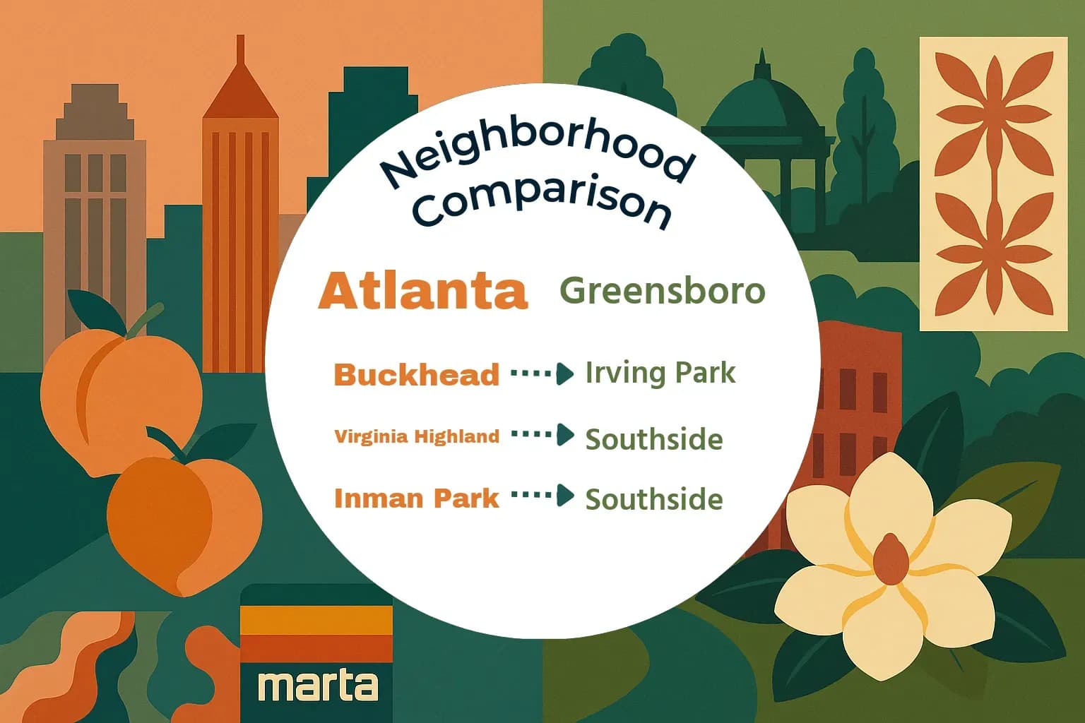 Atlanta vs Greensboro Neighborhood Comparison