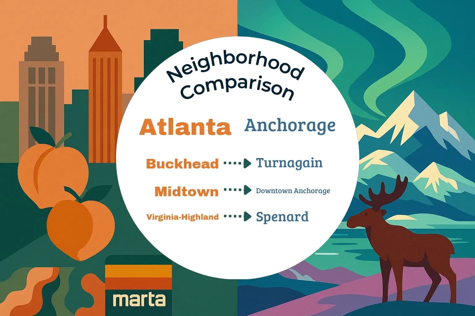 Atlanta vs Anchorage Neighborhood Comparison