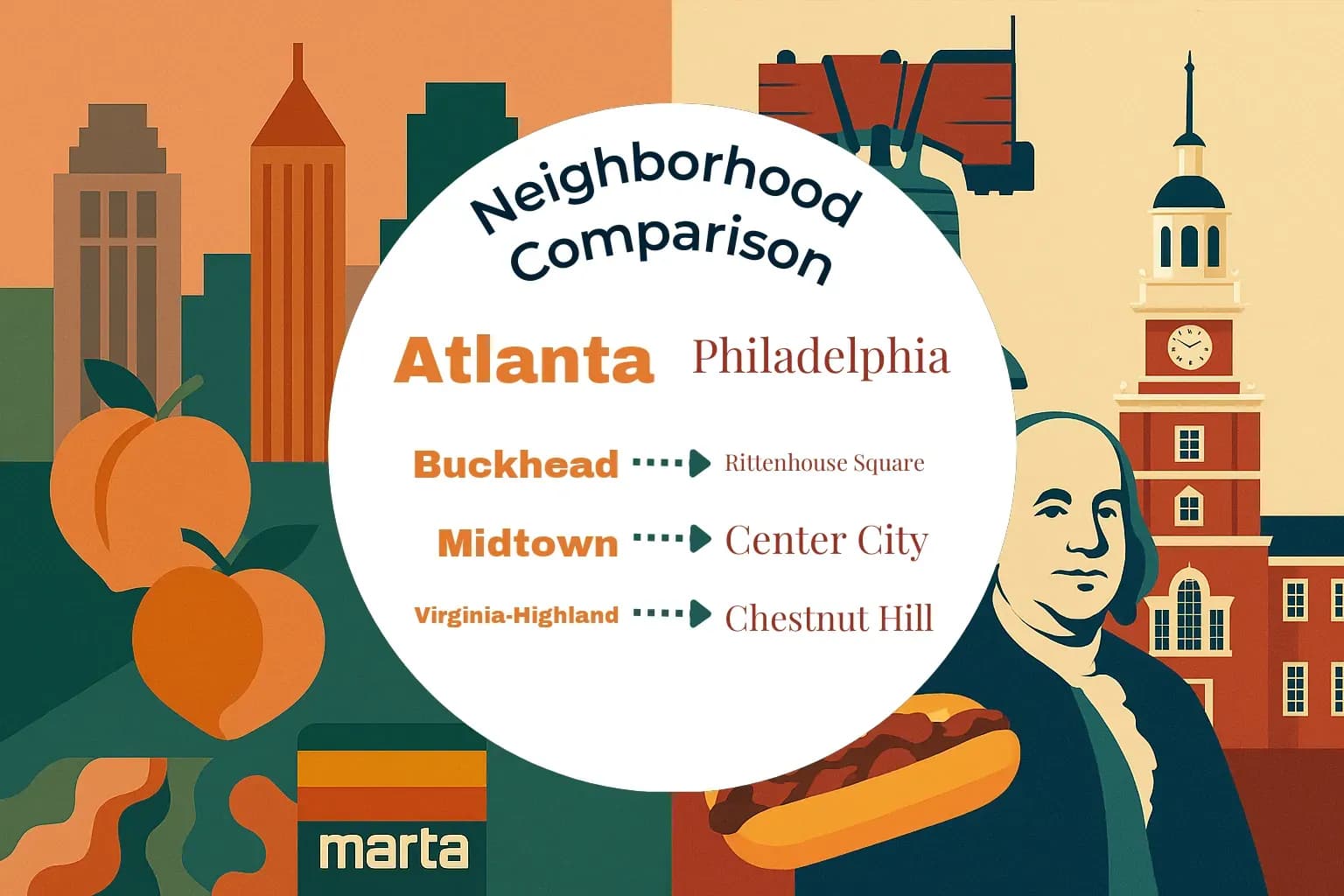 Atlanta vs Philadelphia Neighborhood Comparison