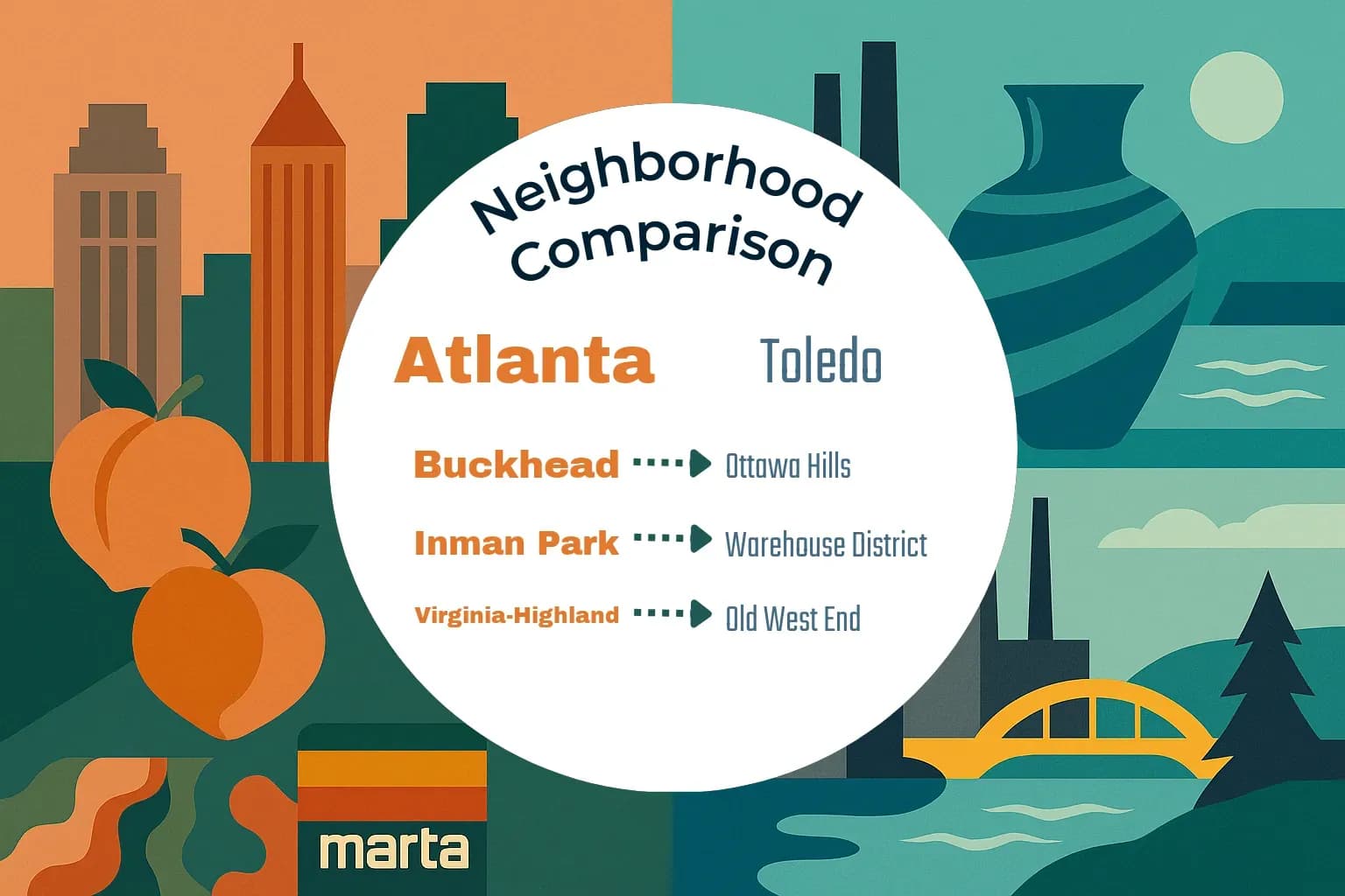 Atlanta vs Toledo Neighborhood Comparison