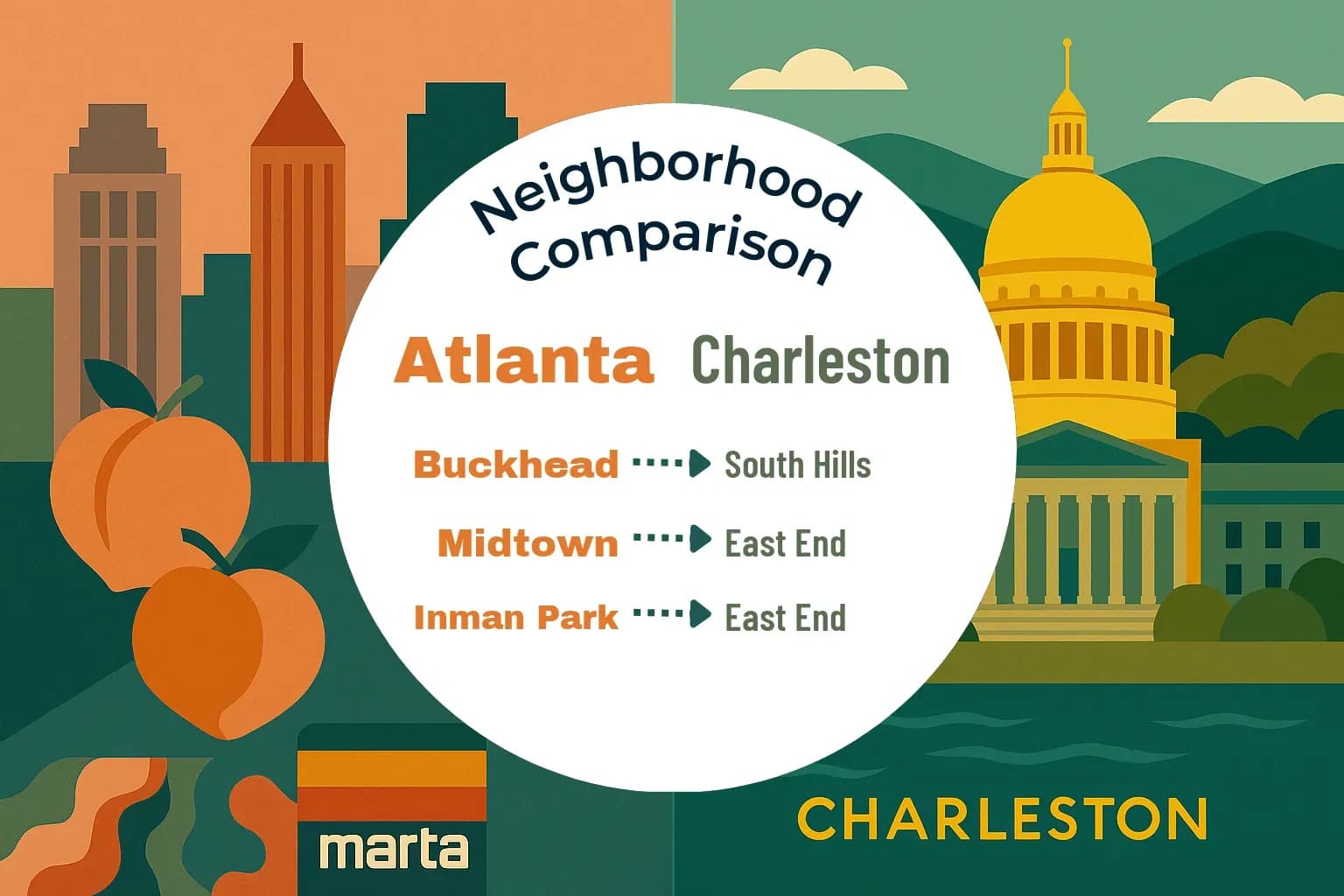 Atlanta vs Charleston Neighborhood Comparison