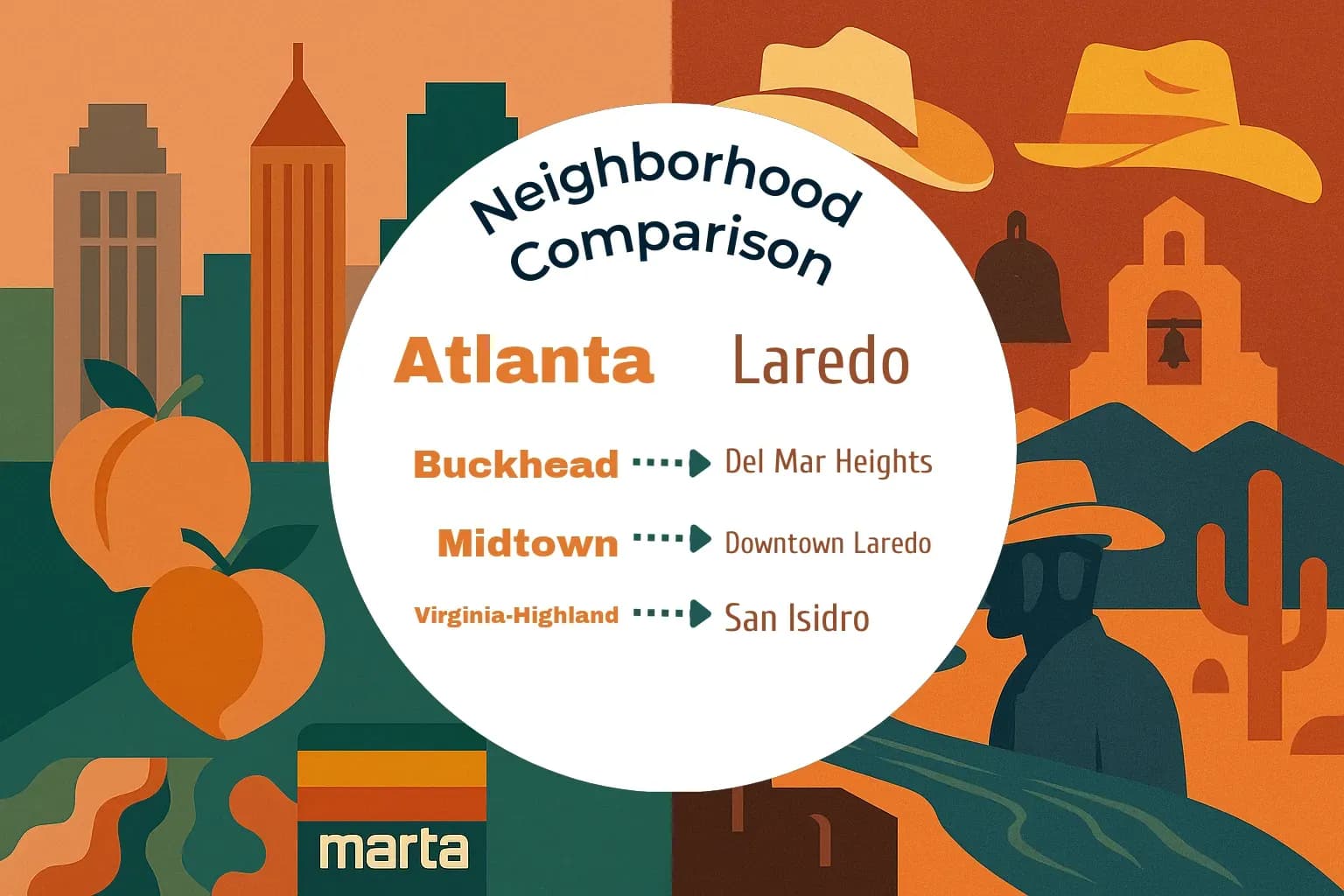 Atlanta vs Laredo Neighborhood Comparison