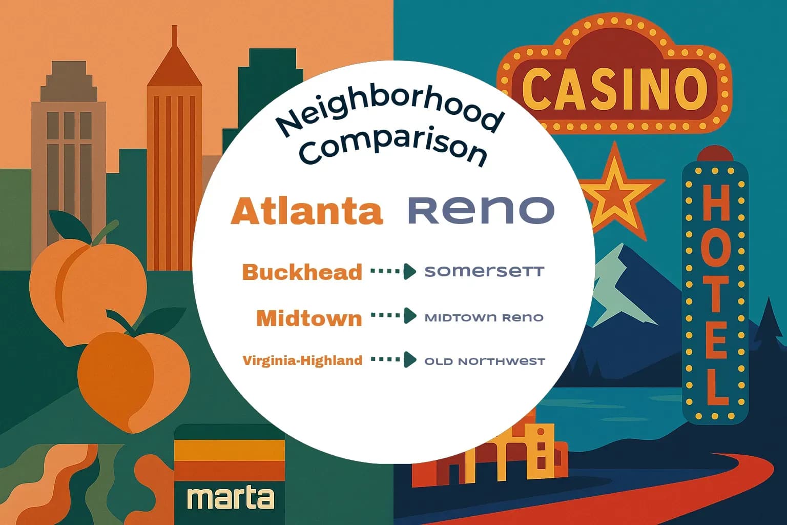 Atlanta vs Reno Neighborhood Comparison