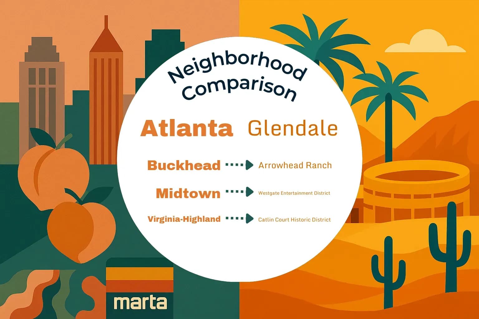 Atlanta vs Glendale Neighborhood Comparison