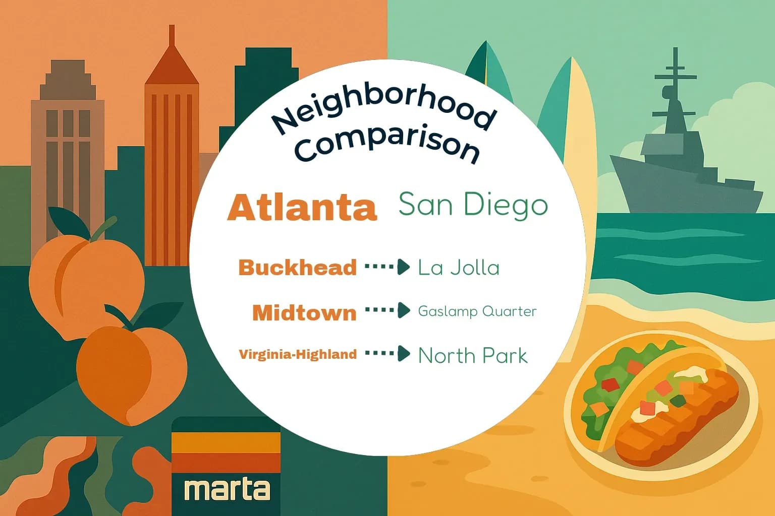 Atlanta vs San Diego Neighborhood Comparison