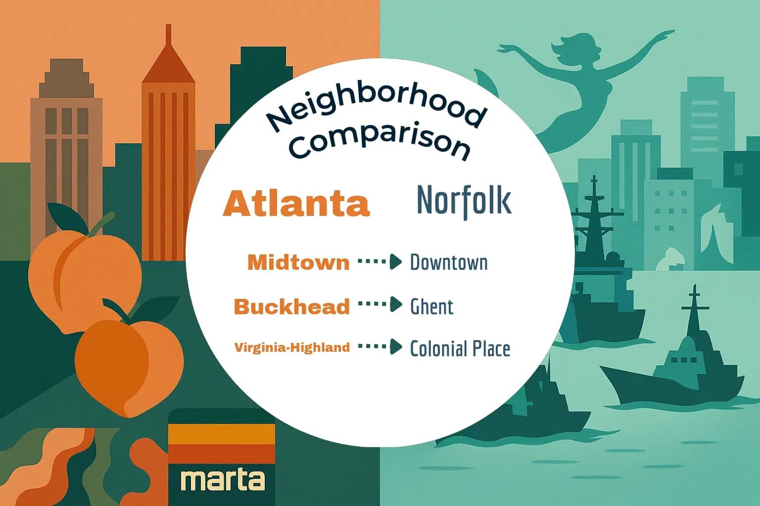 Atlanta vs Norfolk Neighborhood Comparison