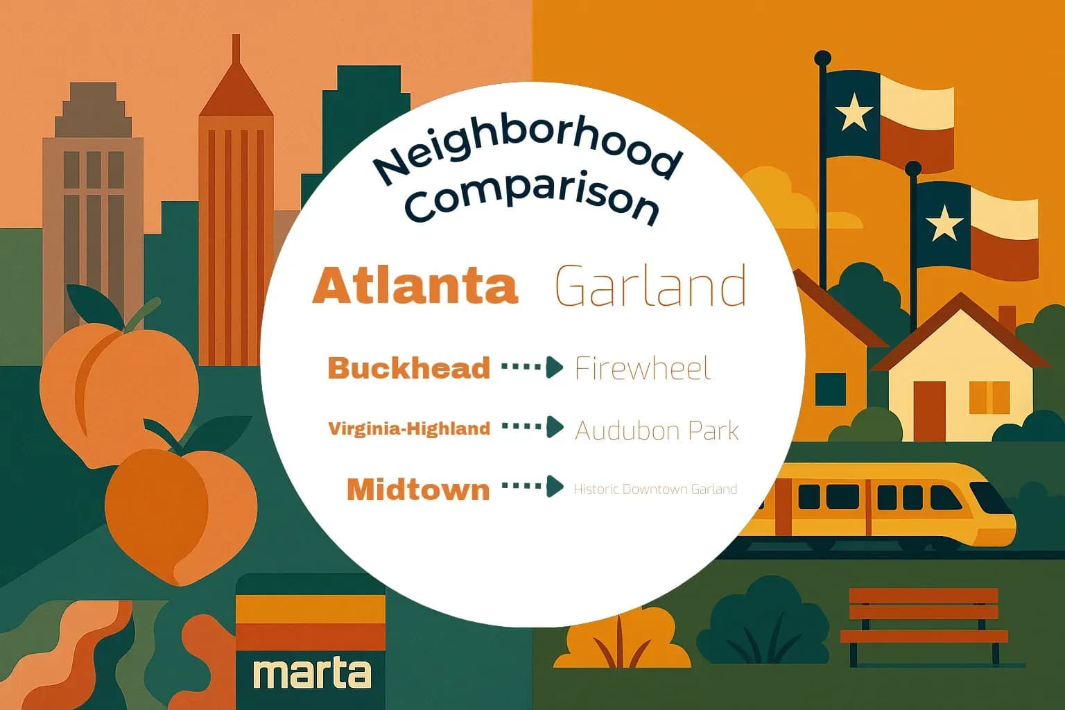 Atlanta vs Garland Neighborhood Comparison