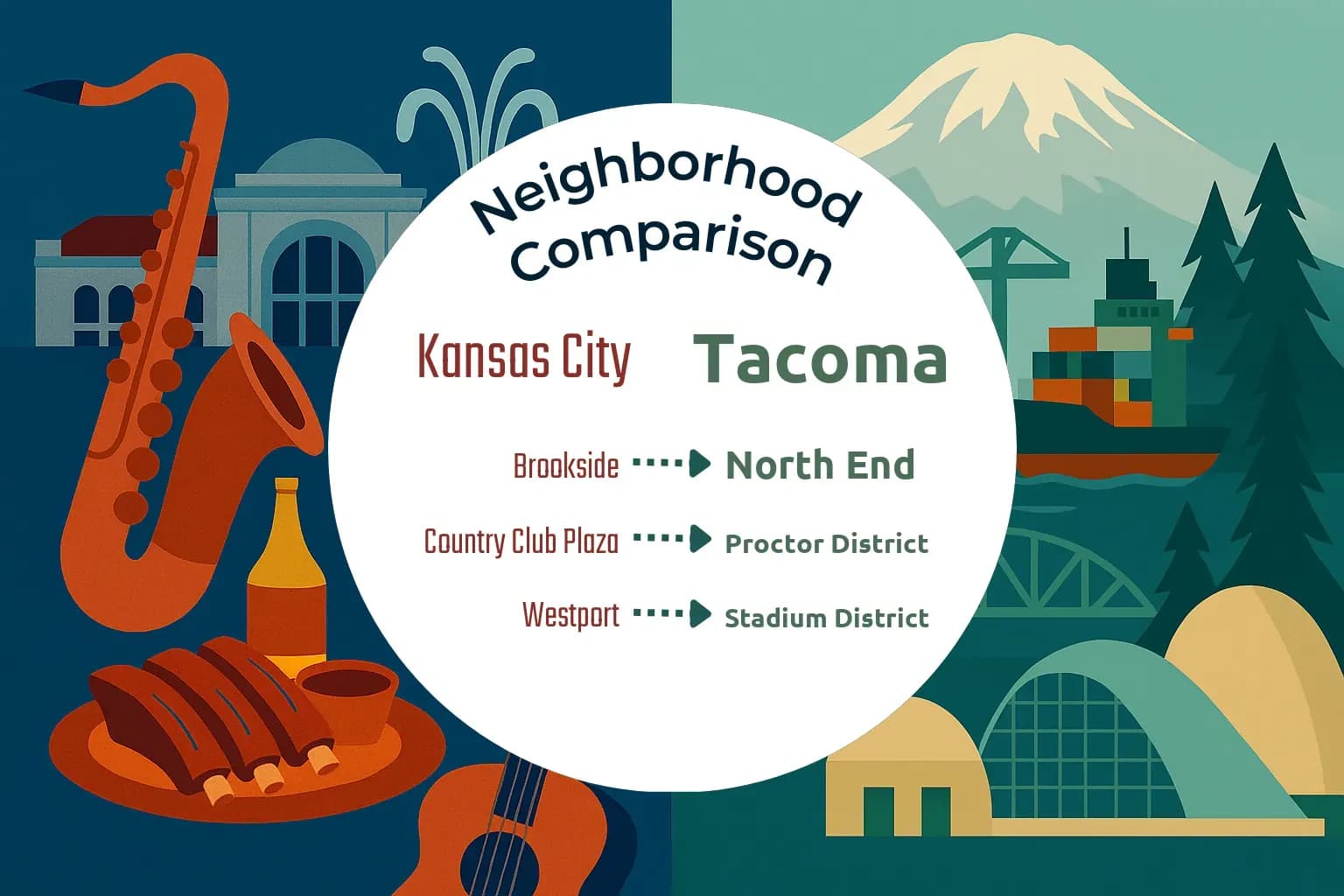 Kansas City vs Tacoma Neighborhood Comparison