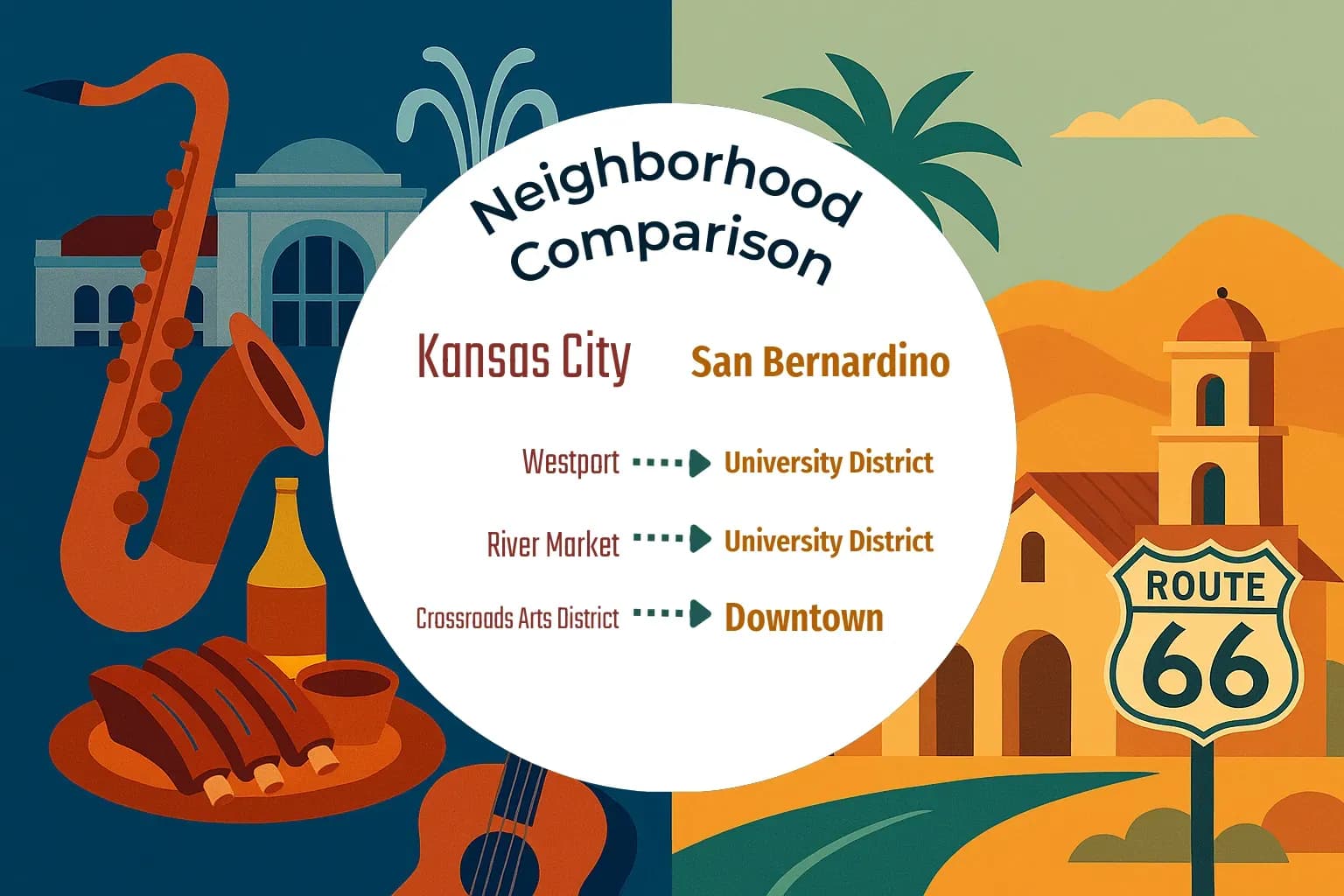 Kansas City vs San Bernardino Neighborhood Comparison