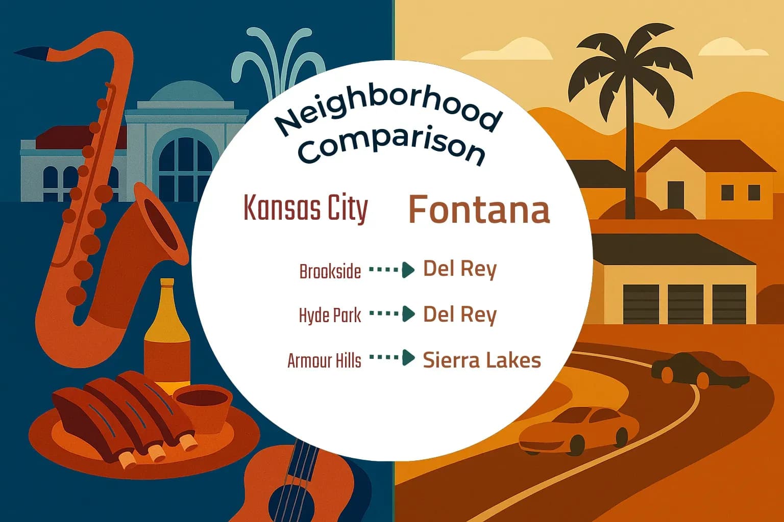 Kansas City vs Fontana Neighborhood Comparison