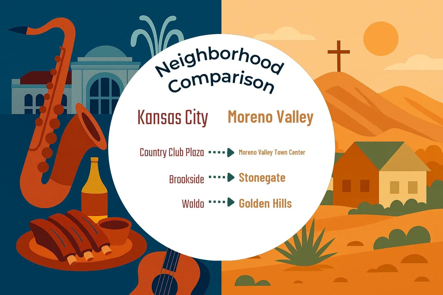 Kansas City vs Moreno Valley Neighborhood Comparison