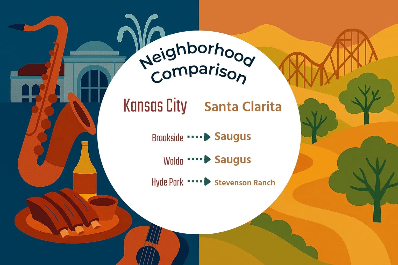 Kansas City vs Santa Clarita Neighborhood Comparison