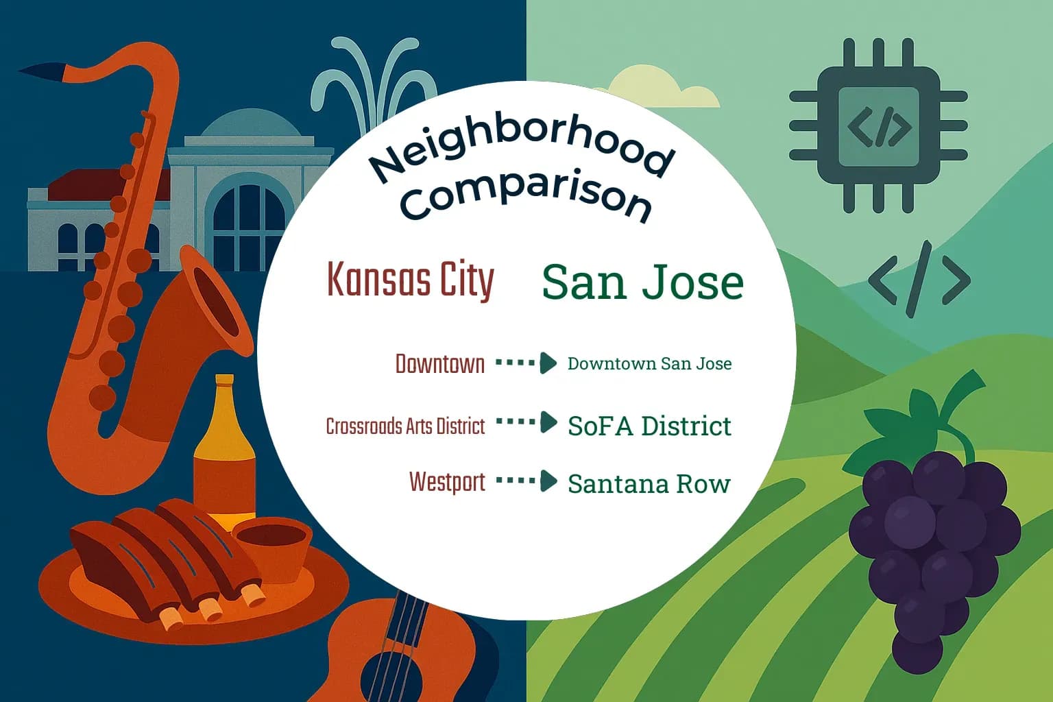 Kansas City vs San Jose Neighborhood Comparison