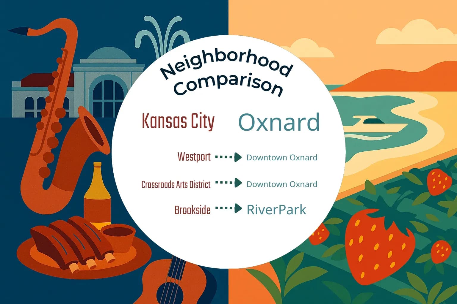Kansas City vs Oxnard Neighborhood Comparison