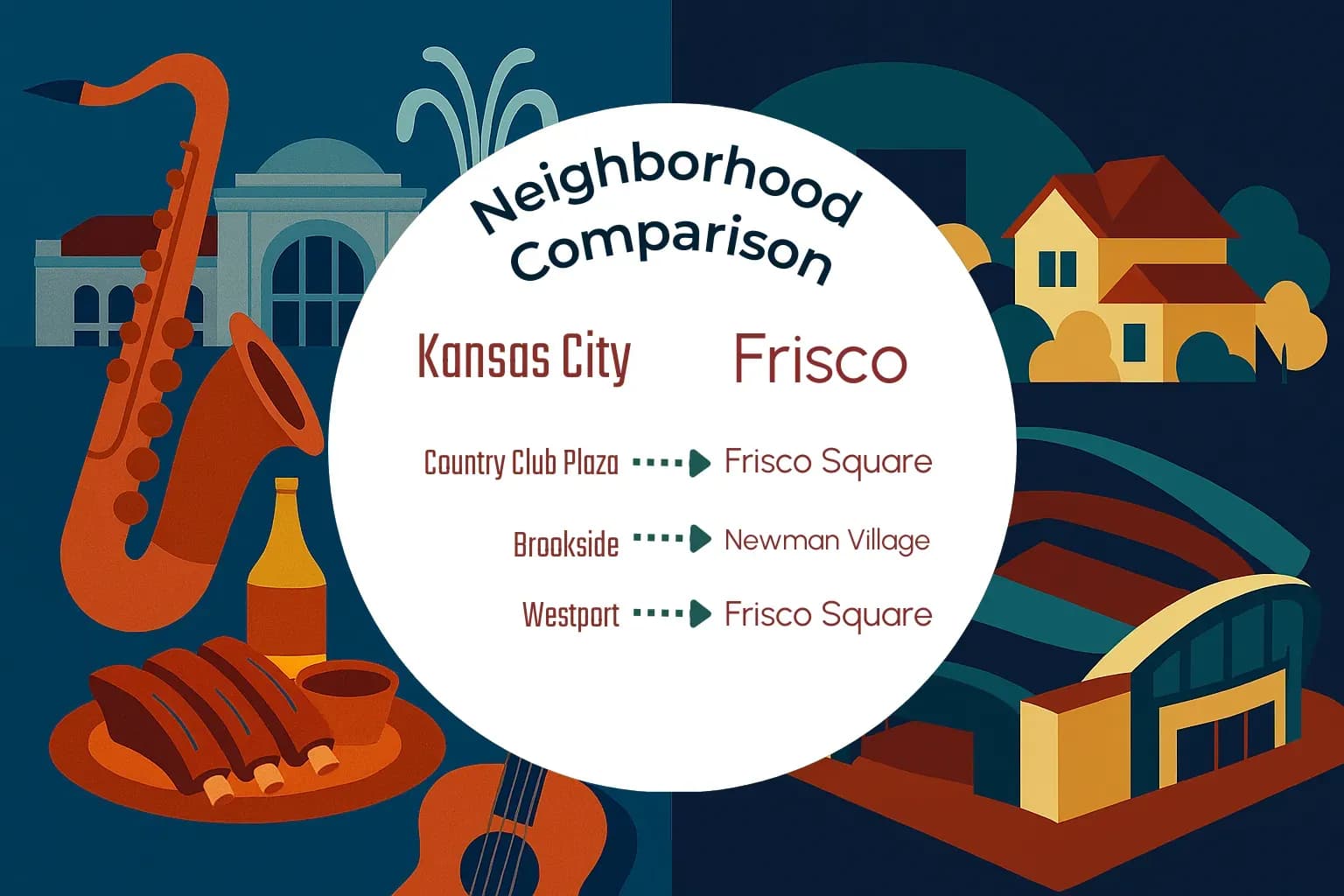Kansas City vs Frisco Neighborhood Comparison