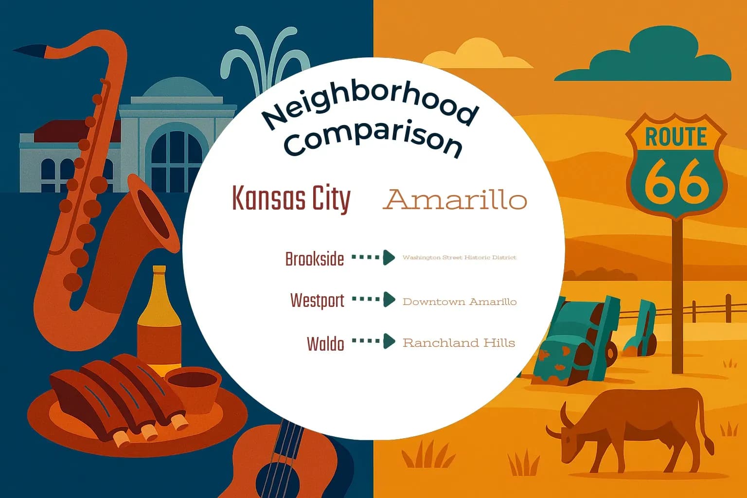 Kansas City vs Amarillo Neighborhood Comparison