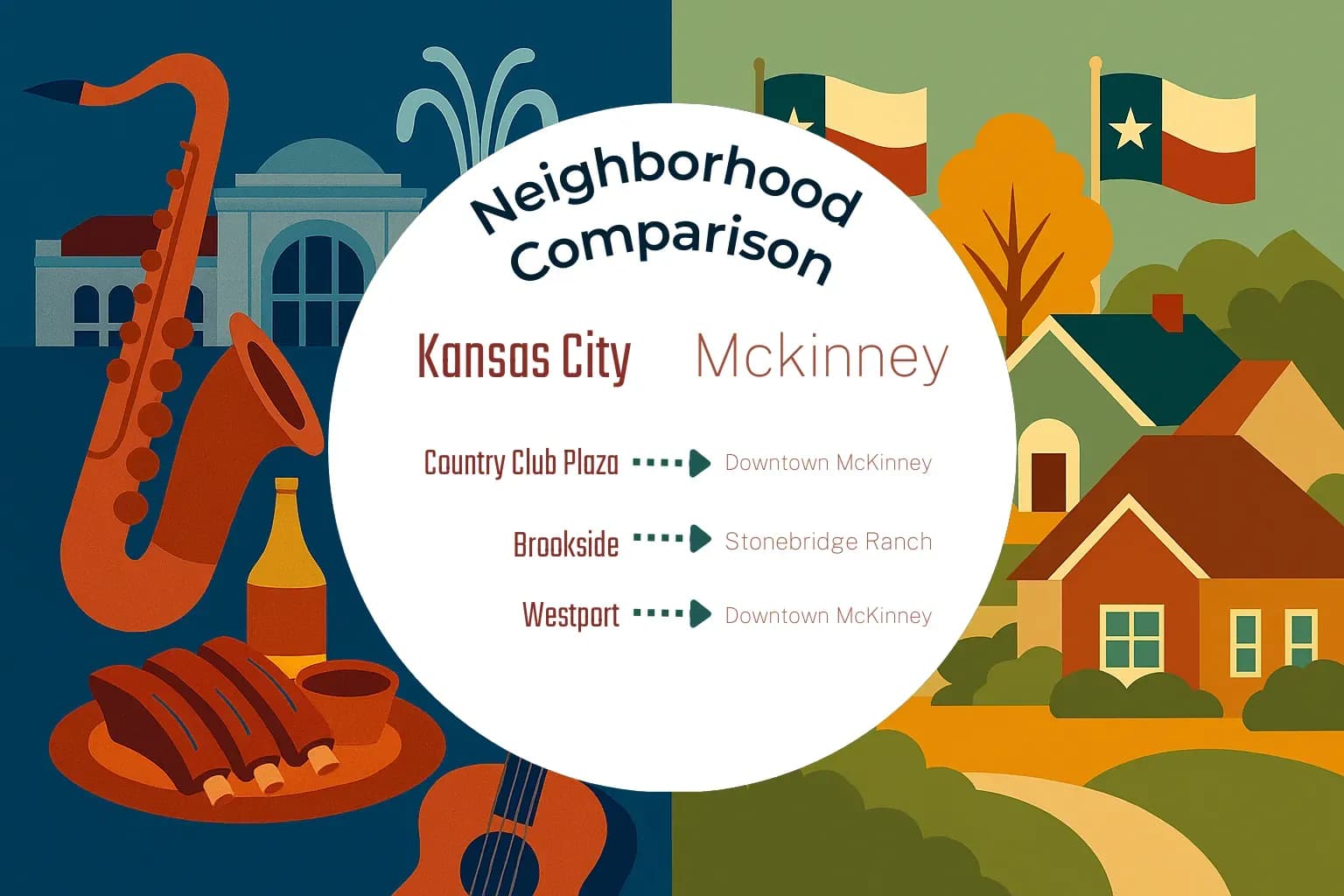 Kansas City vs Mckinney Neighborhood Comparison