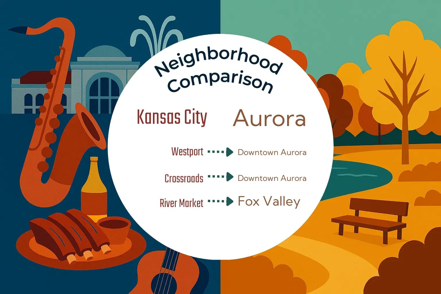 Kansas City vs Aurora Neighborhood Comparison