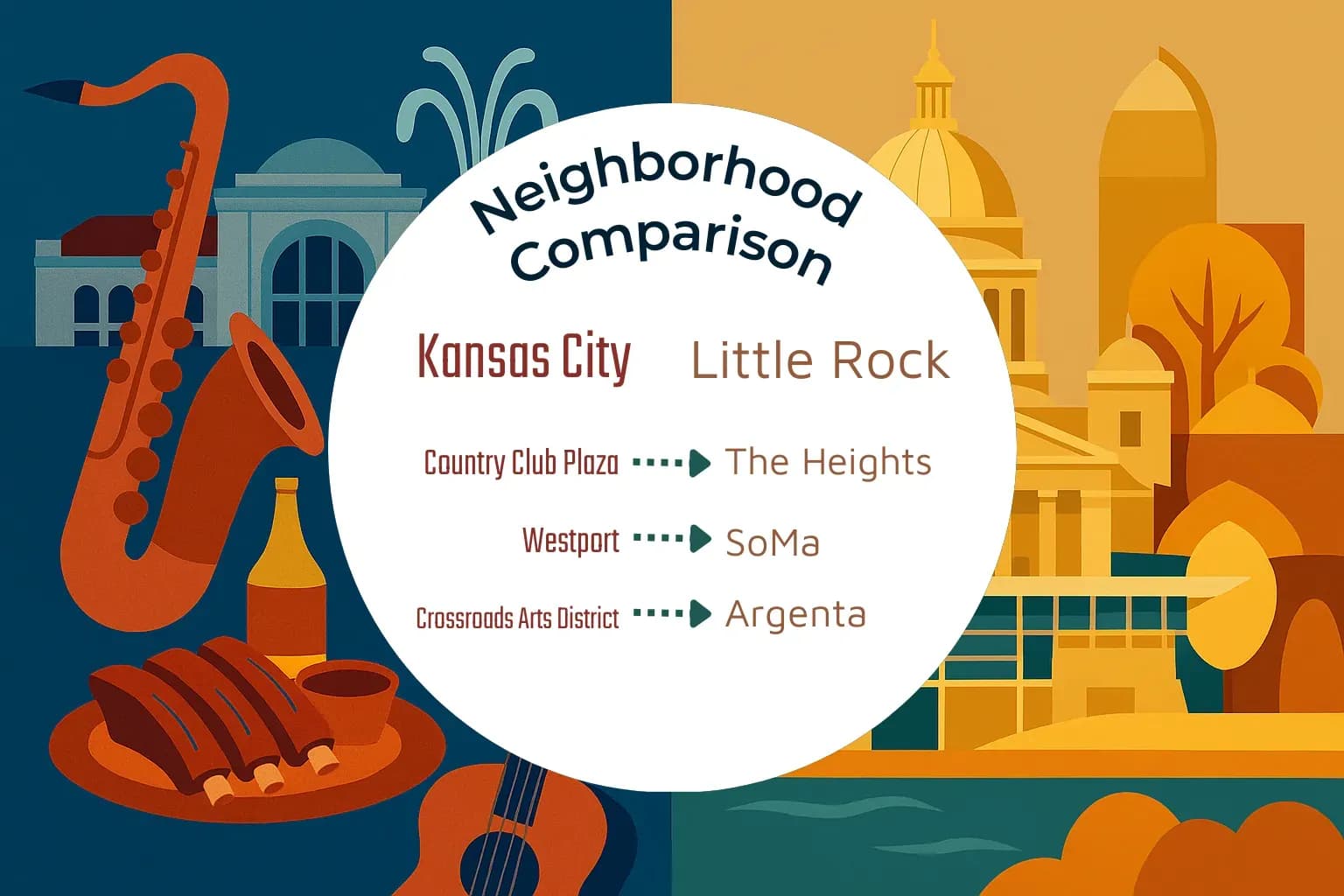 Kansas City vs Little Rock Neighborhood Comparison
