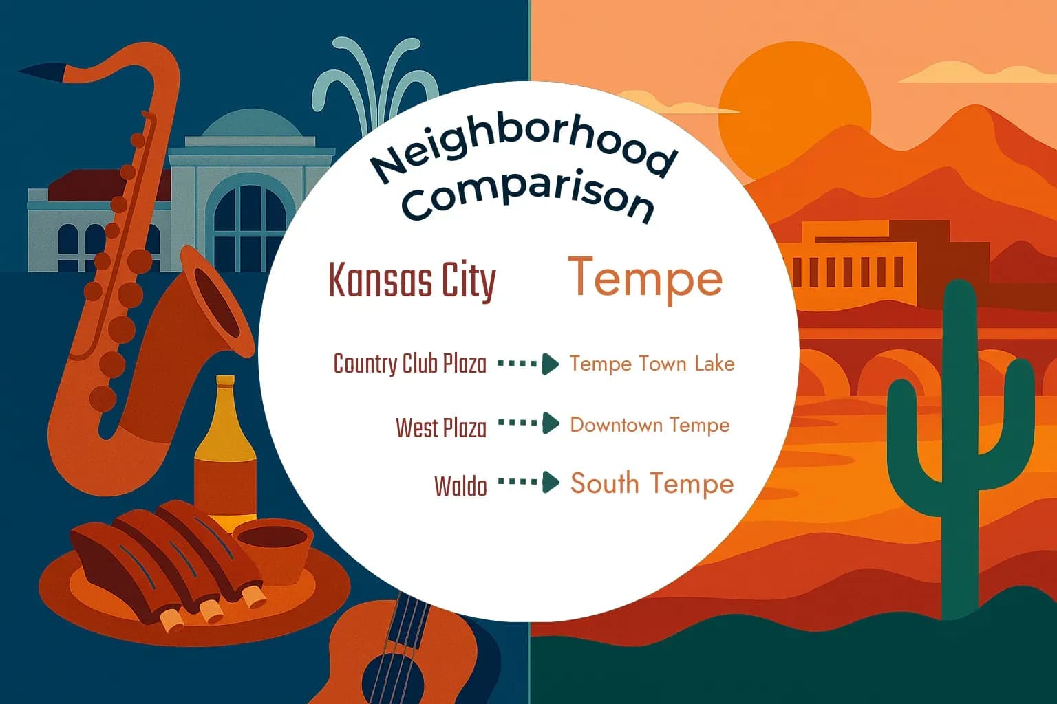Kansas City vs Tempe Neighborhood Comparison