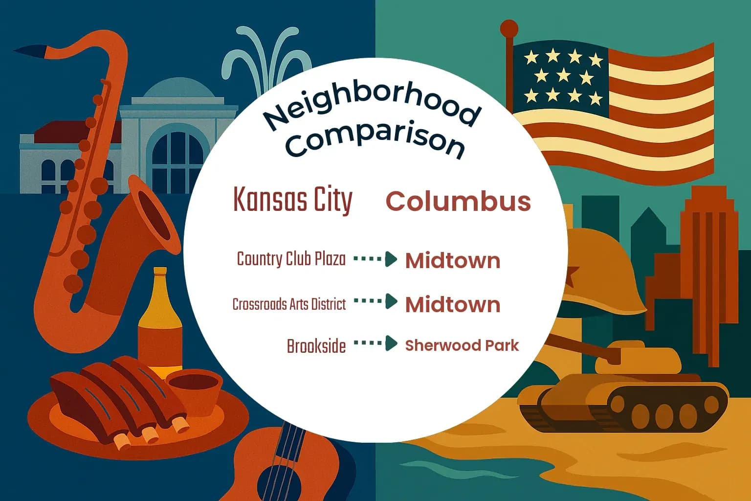 Kansas City vs Columbus Neighborhood Comparison