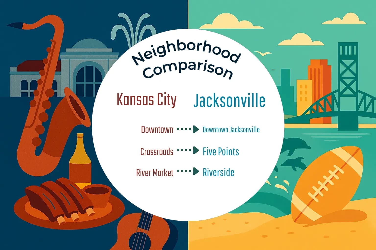 Kansas City vs Jacksonville Neighborhood Comparison