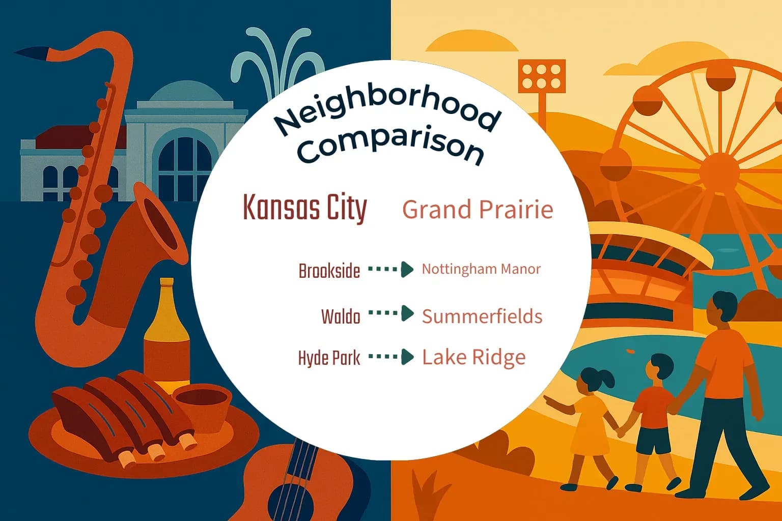 Kansas City vs Grand Prairie Neighborhood Comparison