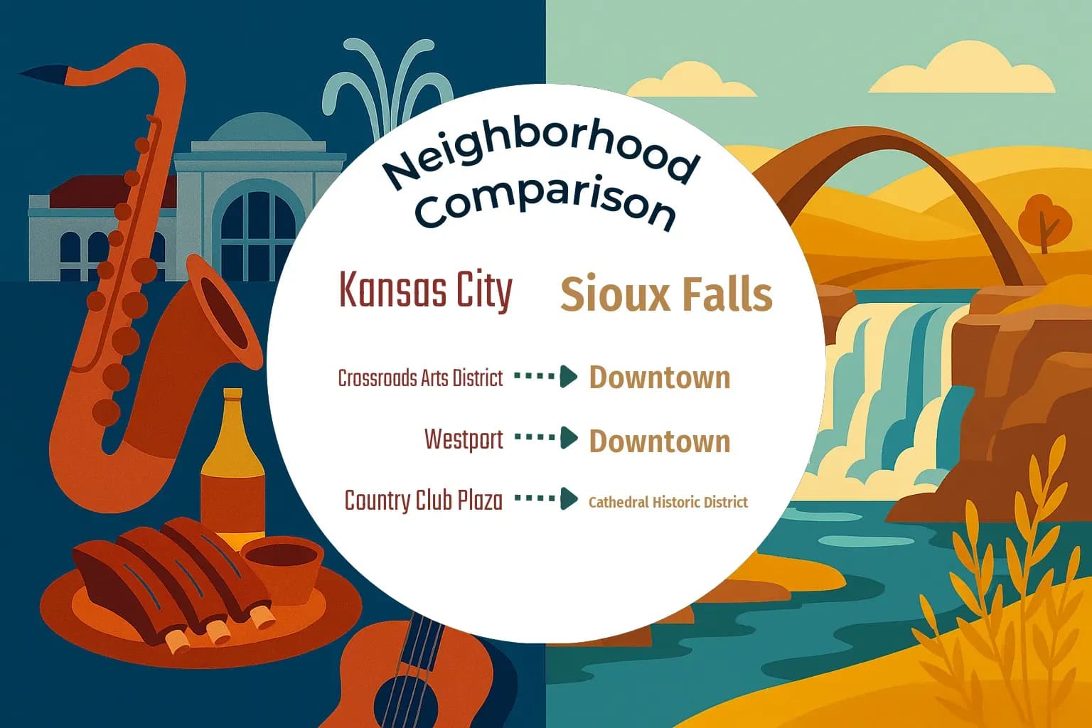 Kansas City vs Sioux Falls Neighborhood Comparison