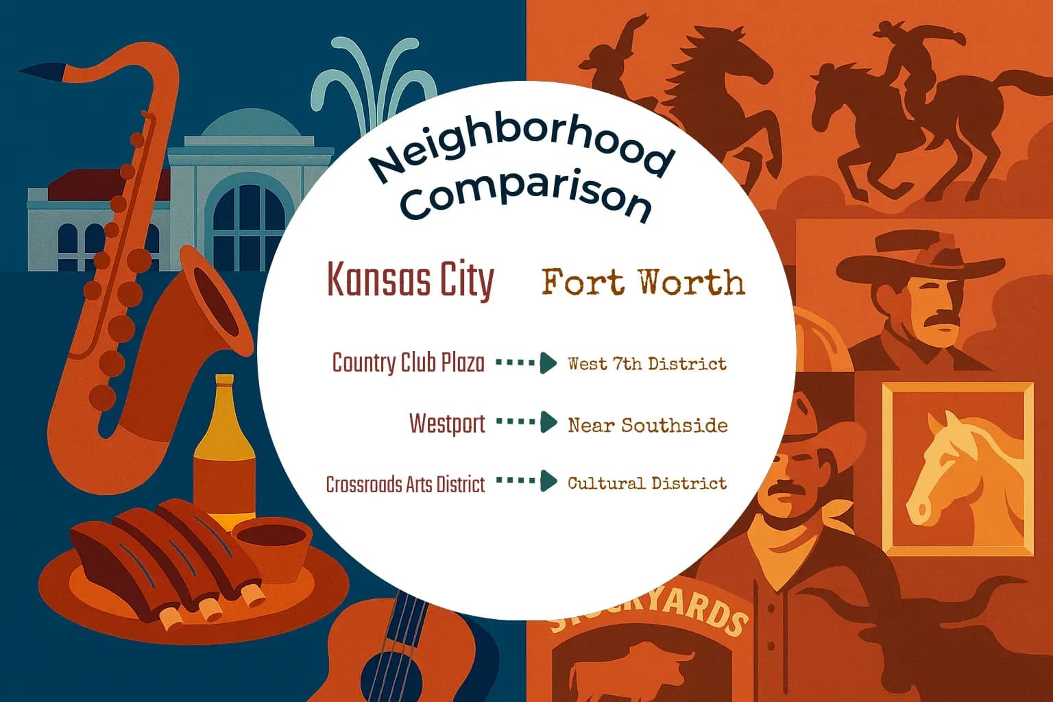 Kansas City vs Fort Worth Neighborhood Comparison