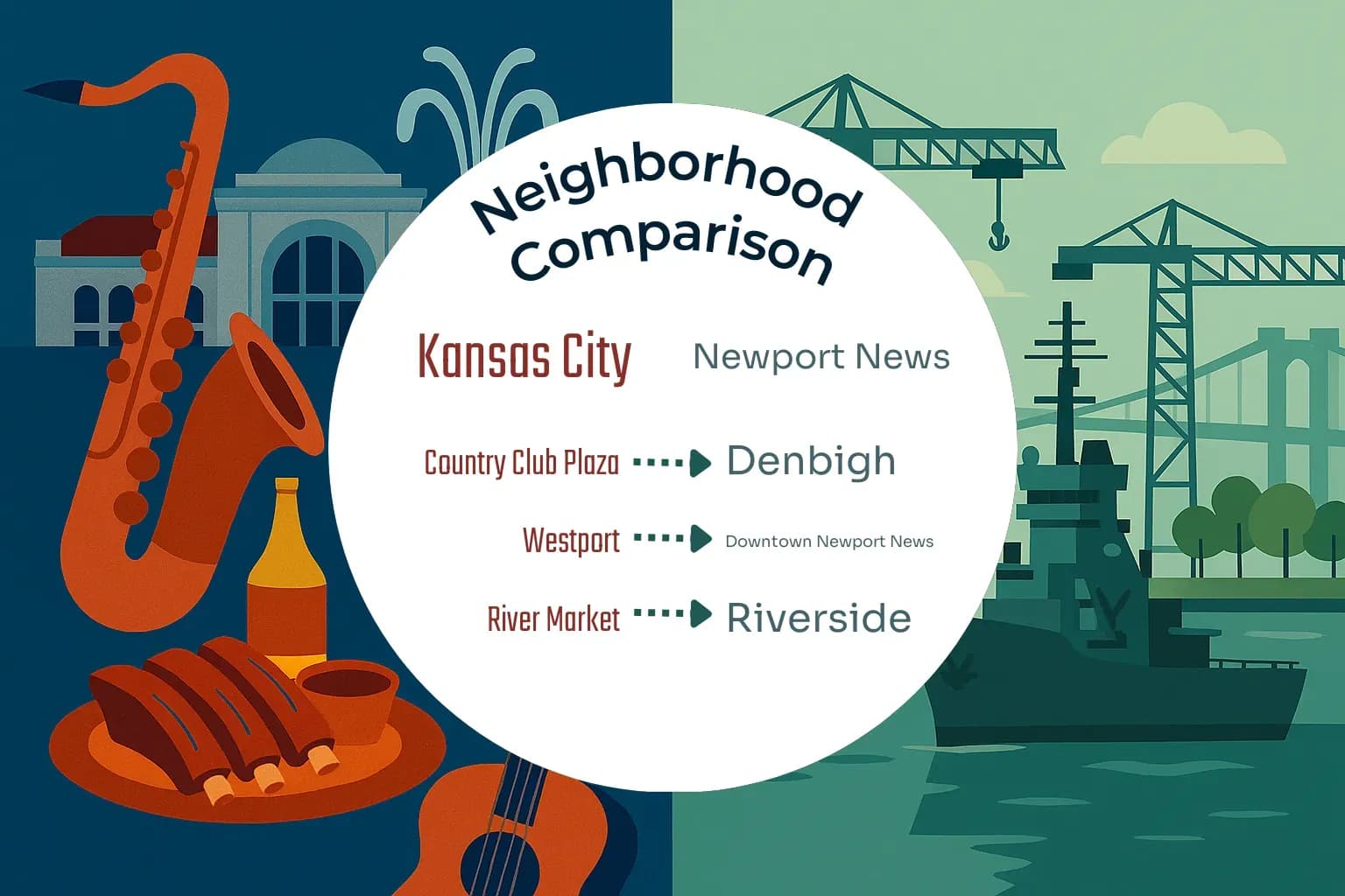 Kansas City vs Newport News Neighborhood Comparison