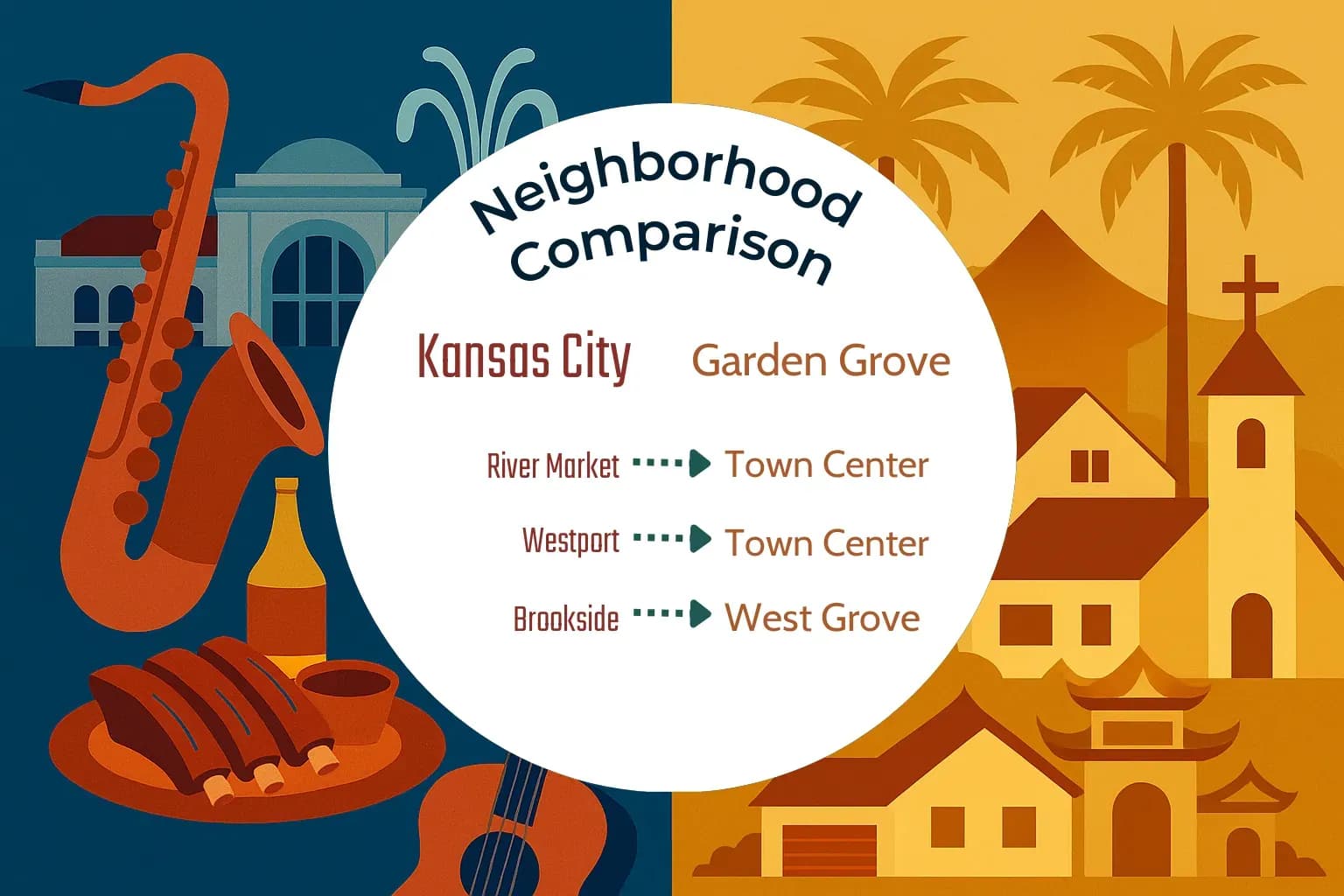 Kansas City vs Garden Grove Neighborhood Comparison