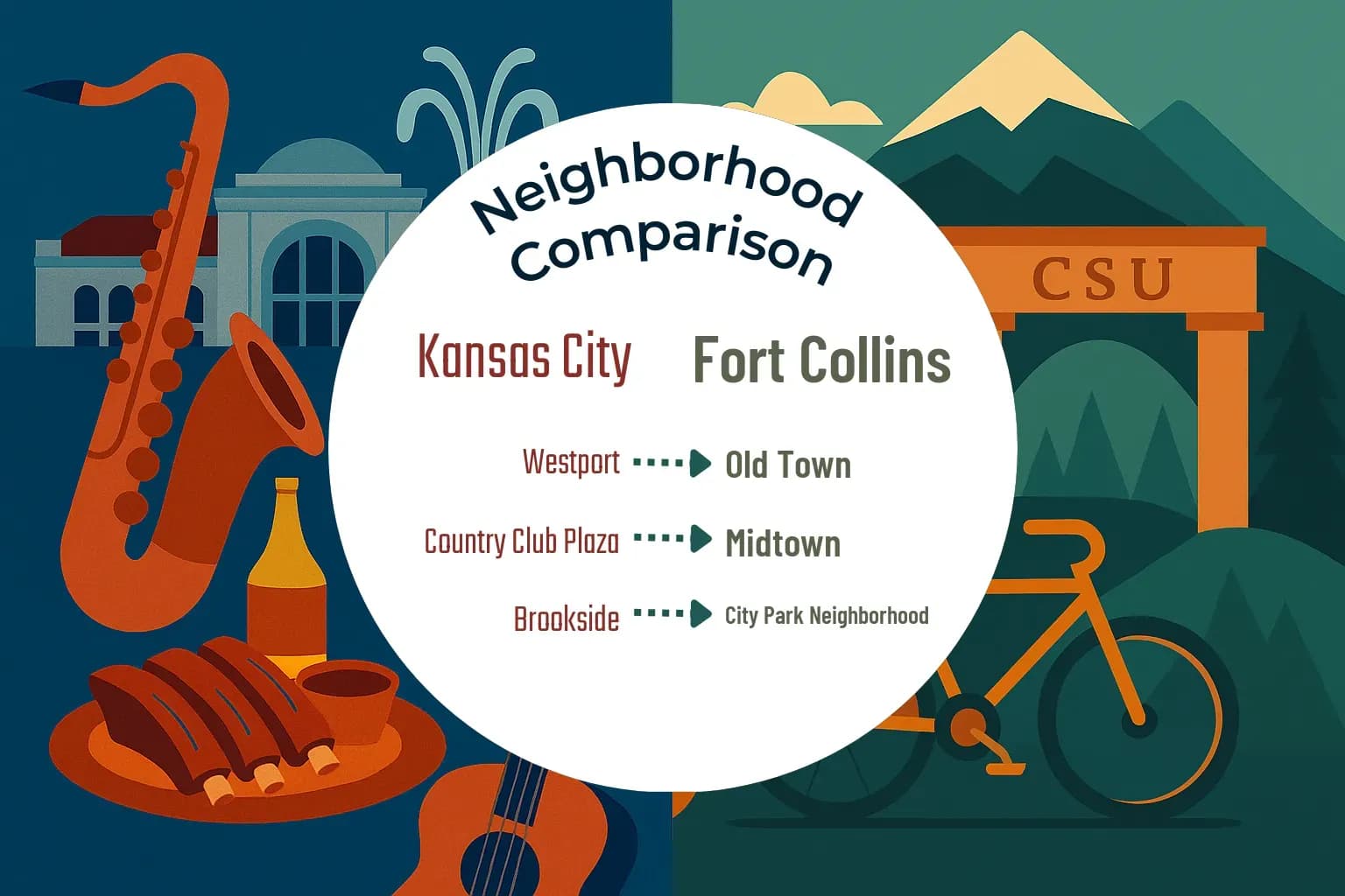 Kansas City vs Fort Collins Neighborhood Comparison
