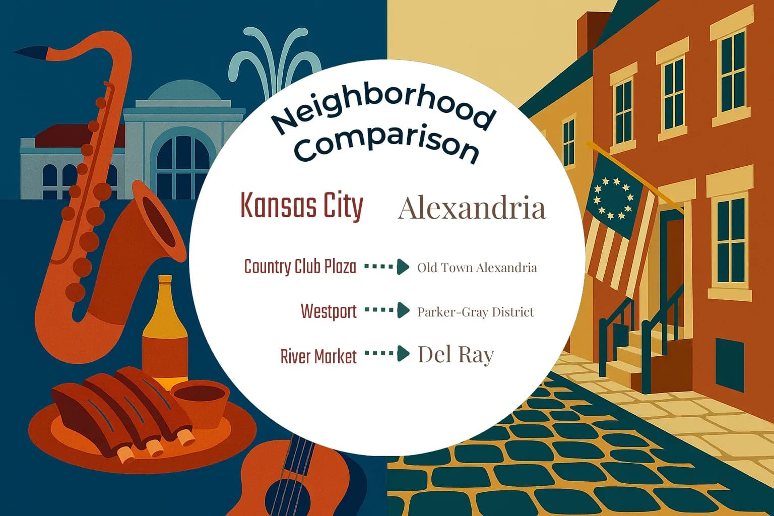 Kansas City vs Alexandria Neighborhood Comparison