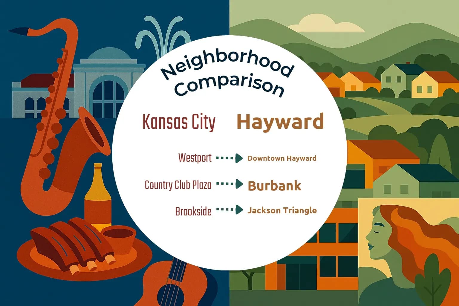 Kansas City vs Hayward Neighborhood Comparison
