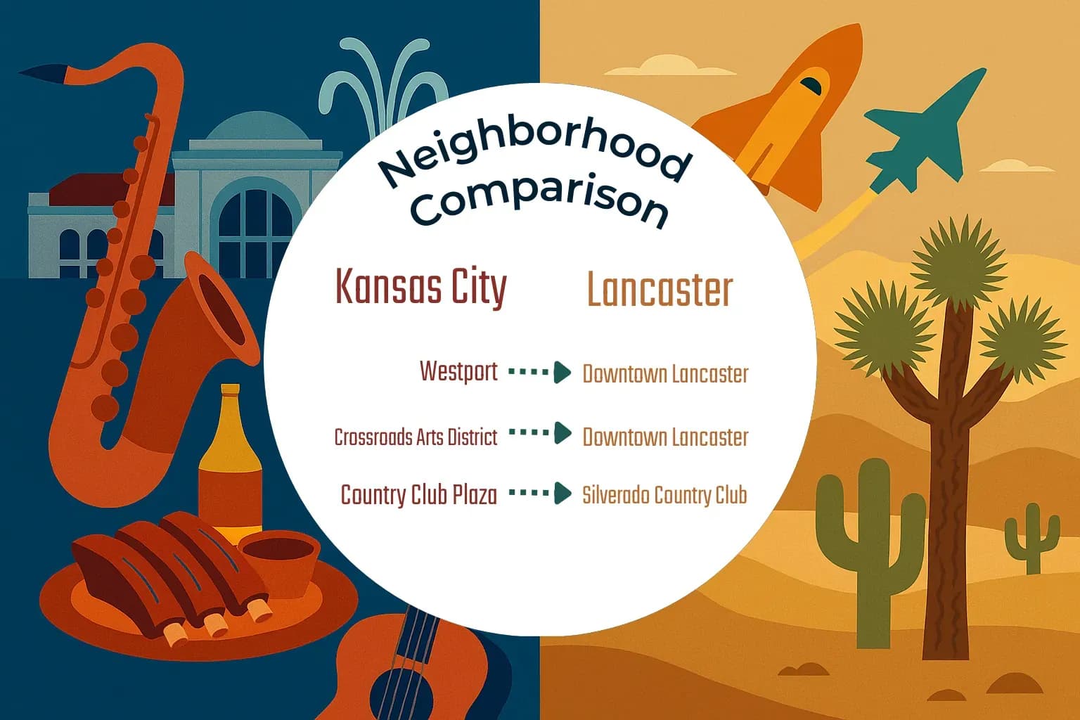Kansas City vs Lancaster Neighborhood Comparison