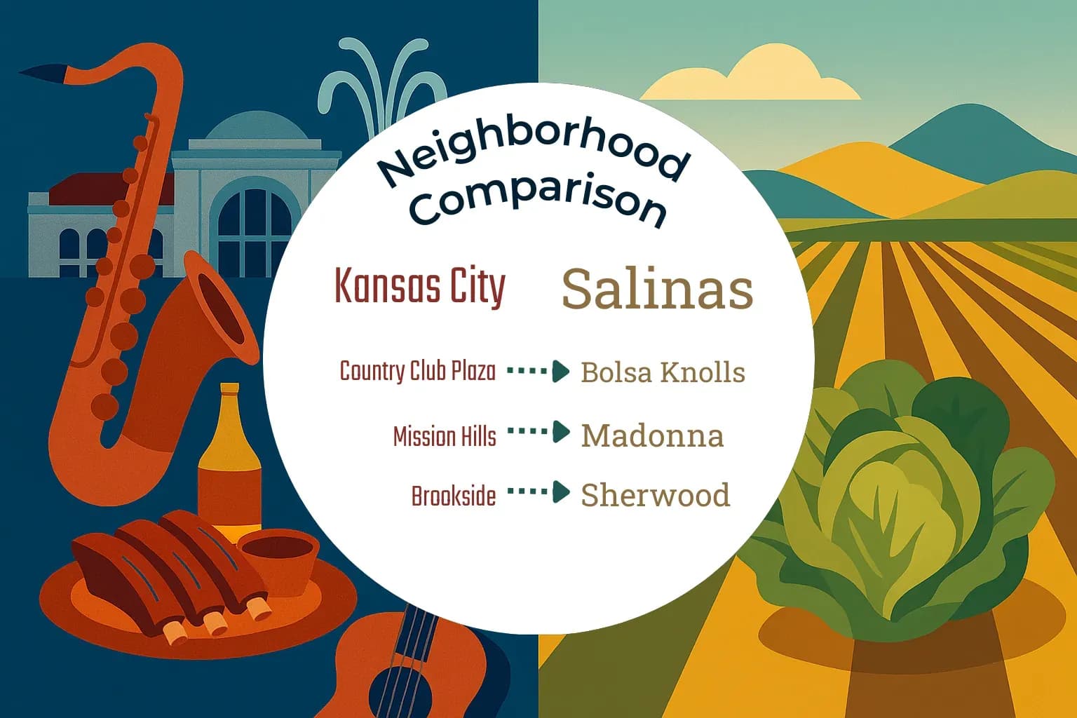 Kansas City vs Salinas Neighborhood Comparison